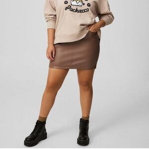 Torrid Tan Mini Skirt